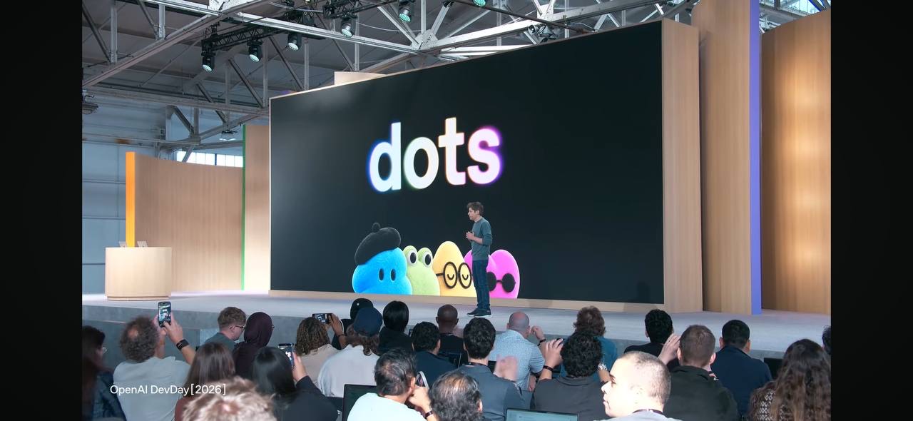 Сэм Альтман представляет Dots на сцене OpenAI DevDay 2026